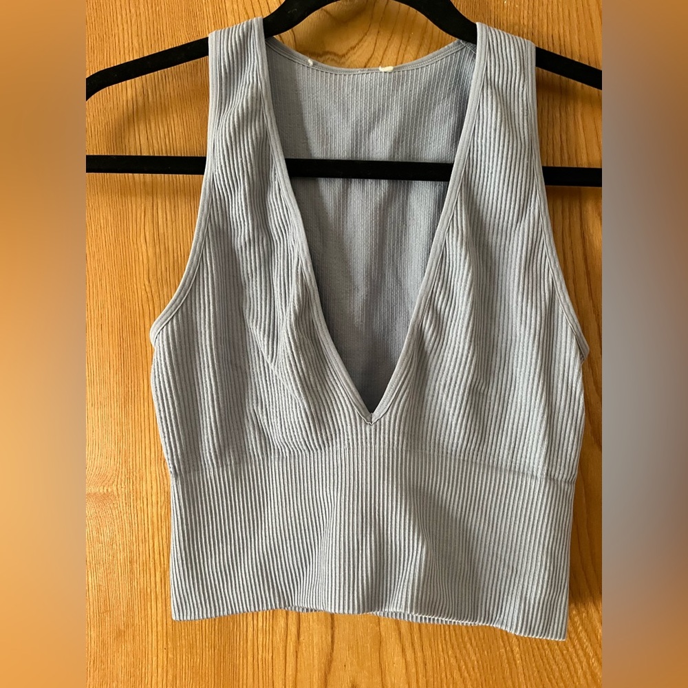 American Threads cropped tank